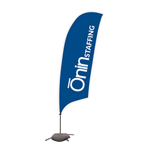 Onin Staffing 10.5' Sail Sign Kit w/ Cross Base Thumbnail