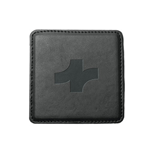 Black Leatherette Coasters - Set of 4 / Thumbnail