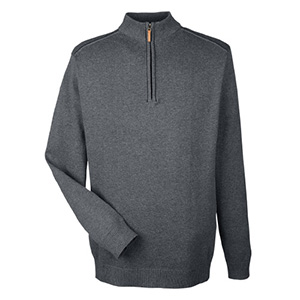 Devon & Jones Men's Manchester Fully-Fashioned Quarter-zip Sweater / Thumbnail