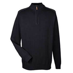 Devon & Jones Men's Manchester Fully-Fashioned Quarter-zip Sweater / Thumbnail