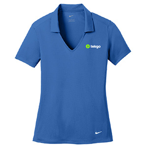 Nike Ladies Dri-FIT Vertical Mesh Polo / Thumbnail