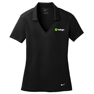 Nike Ladies Dri-FIT Vertical Mesh Polo / Thumbnail