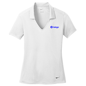 Nike Ladies Dri-FIT Vertical Mesh Polo / Thumbnail