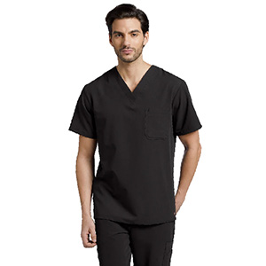 White Cross 2-Pocket V-Neck Scrub Top / Thumbnail