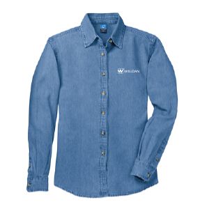 Ladies Long Sleeve Denim Shirt / Thumbnail