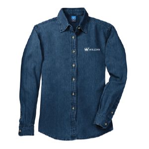 Ladies Long Sleeve Denim Shirt / Thumbnail