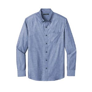 Port Authority® Long Sleeve Chambray Easy Care Shirt Thumbnail