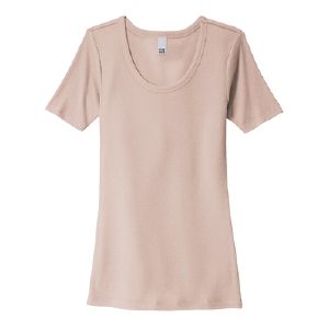 District® Women’s V.I.T.™ Rib Scoop Neck Tee Thumbnail