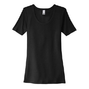 District® Women’s V.I.T.™ Rib Scoop Neck Tee / Thumbnail