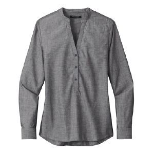 Port Authority® Ladies Long Sleeve Chambray Easy Care Shirt Thumbnail