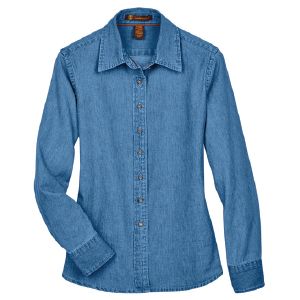 Ladies' Long-Sleeve Denim Shirt / Thumbnail