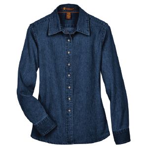 Ladies' Long-Sleeve Denim Shirt / Thumbnail