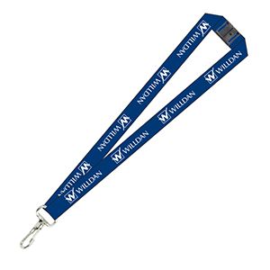 1" Poly Lanyard with J-hook Clasp Thumbnail