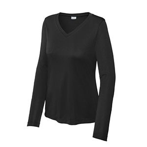 Ladies Long Sleeve PosiCharge® Competitor V-Neck Tee Thumbnail