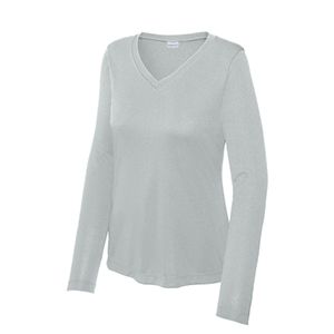 Ladies Long Sleeve PosiCharge® Competitor V-Neck Tee / Thumbnail