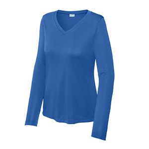 Ladies Long Sleeve PosiCharge® Competitor V-Neck Tee / Thumbnail