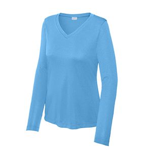 Ladies Long Sleeve PosiCharge® Competitor V-Neck Tee / Thumbnail