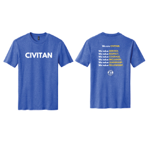 Civitan Values T-Shirt (Blue) Thumbnail