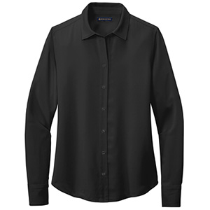 Brooks Brothers® Full-Button Satin Blouse Thumbnail