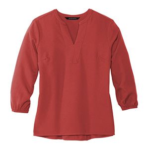 Mercer+Mettle Women's Stretch Crepe 3/4-Sleeve Blouse Thumbnail