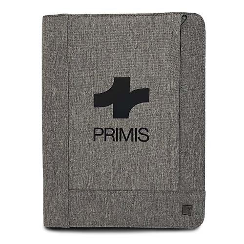 Heathered Zipper Padfolio