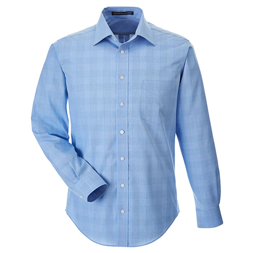 Devon & Jones Men's Crown Collection Glen Plaid Image