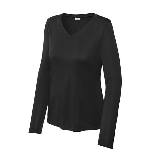 Ladies Long Sleeve PosiCharge® Competitor V-Neck Tee Image