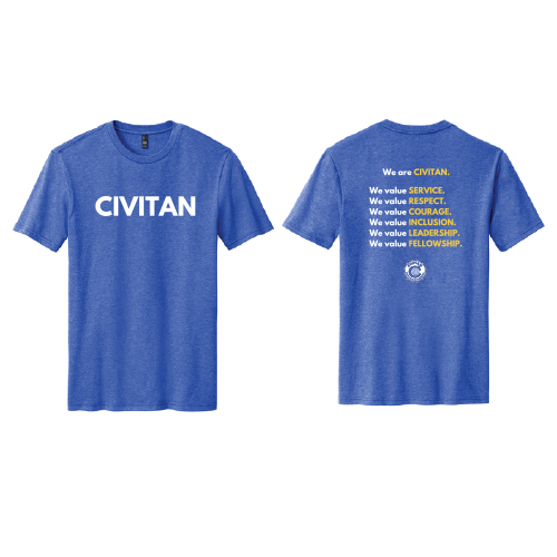 Civitan Values T-Shirt (Blue) Image