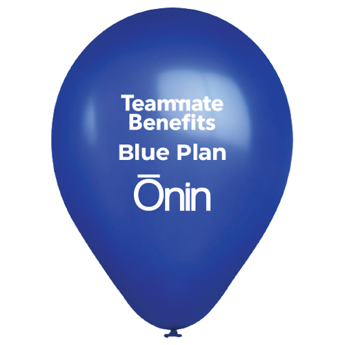 11" Metallic Latex Balloon Blue Plan Image