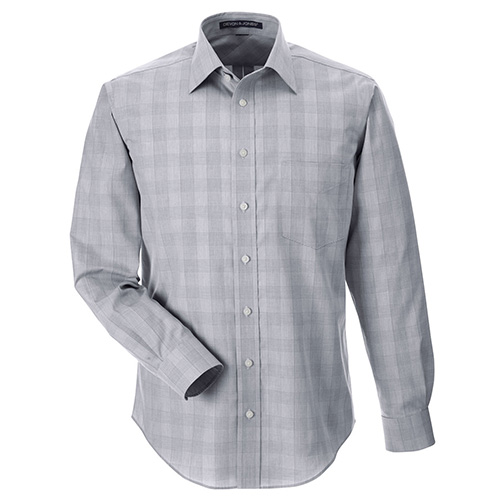 Devon & Jones Men's Crown Collection Glen Plaid Image