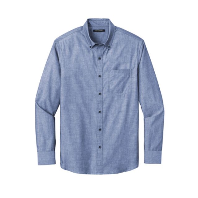 Port Authority® Long Sleeve Chambray Easy Care Shirt Image