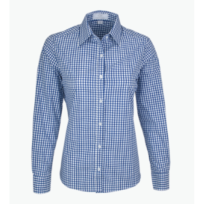 Women's Easy Care Gingham Check Shirt Image