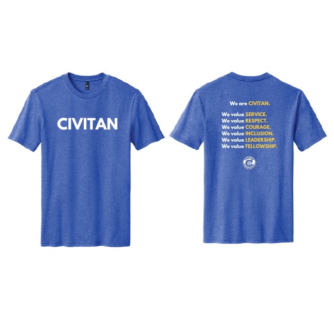 Civitan Values T-Shirt (Blue) Image